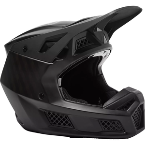 Fox Racing V3 Rs Black Carbon Helmet (Carbon/Black)